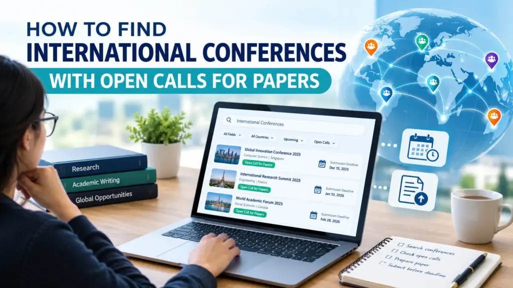 Finding an international conference with an open call for papers